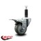 Service Caster 3'' Gray Poly Swivel 1'' Expanding Stem Caster Total Lock Brake SCC-EXTTL20S314-PPUB-1 - alternate 2